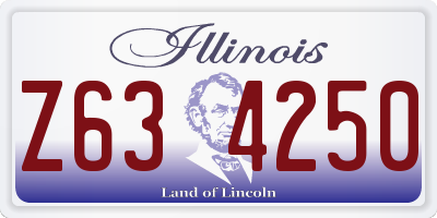 IL license plate Z634250