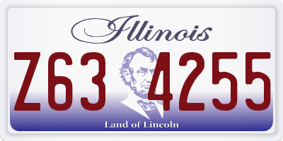 IL license plate Z634255