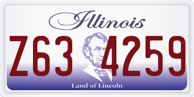 IL license plate Z634259
