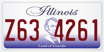 IL license plate Z634261