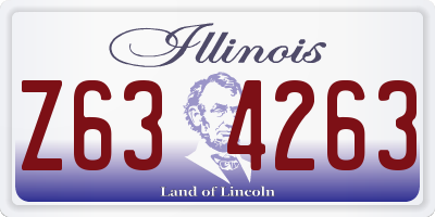 IL license plate Z634263
