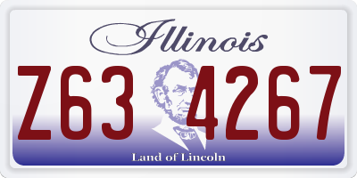 IL license plate Z634267