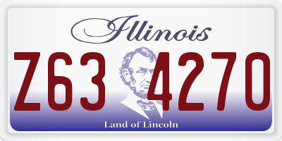 IL license plate Z634270