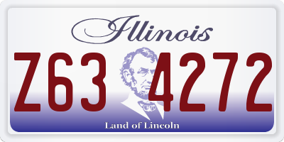 IL license plate Z634272