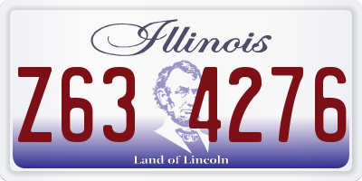 IL license plate Z634276