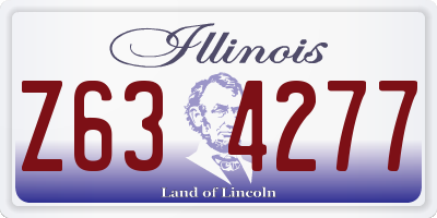 IL license plate Z634277