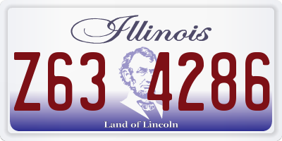IL license plate Z634286