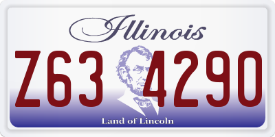 IL license plate Z634290