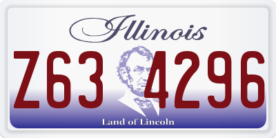 IL license plate Z634296