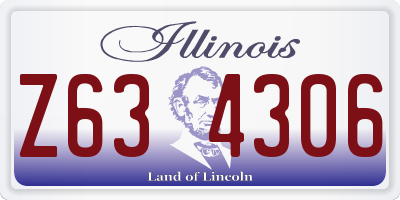 IL license plate Z634306