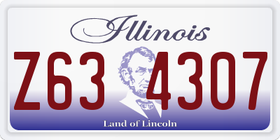 IL license plate Z634307