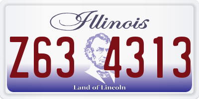 IL license plate Z634313