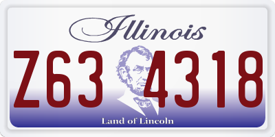 IL license plate Z634318