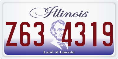 IL license plate Z634319