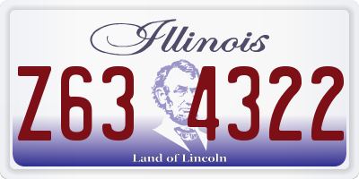 IL license plate Z634322