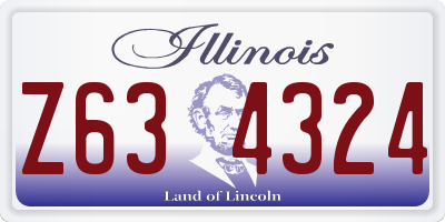 IL license plate Z634324