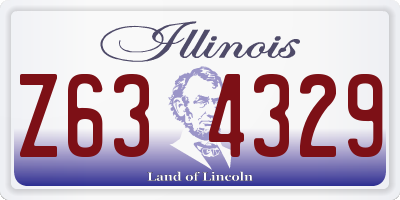 IL license plate Z634329