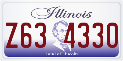 IL license plate Z634330