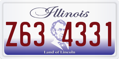 IL license plate Z634331