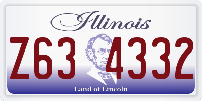 IL license plate Z634332