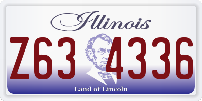 IL license plate Z634336