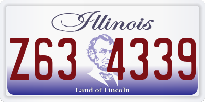 IL license plate Z634339