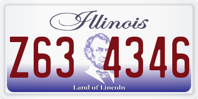 IL license plate Z634346