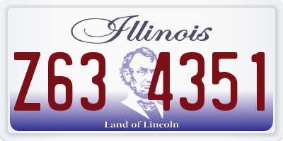 IL license plate Z634351