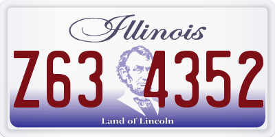 IL license plate Z634352