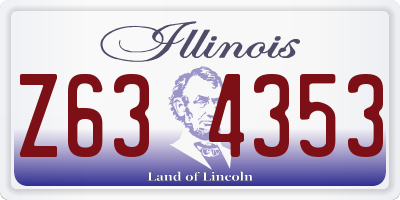 IL license plate Z634353