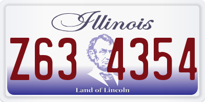 IL license plate Z634354