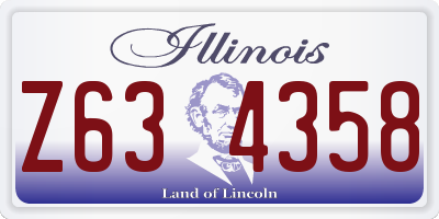 IL license plate Z634358