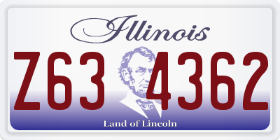 IL license plate Z634362
