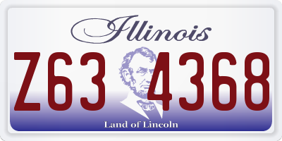IL license plate Z634368