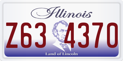 IL license plate Z634370