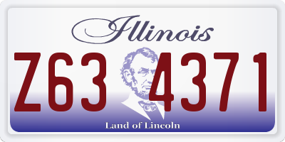 IL license plate Z634371