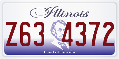 IL license plate Z634372