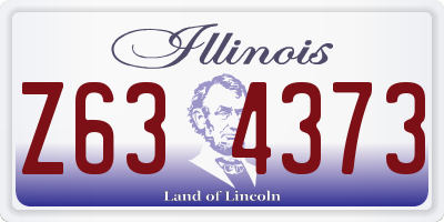 IL license plate Z634373