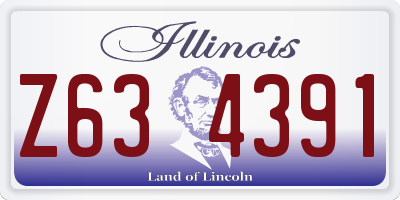 IL license plate Z634391