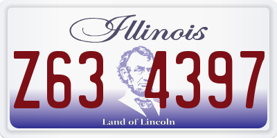 IL license plate Z634397