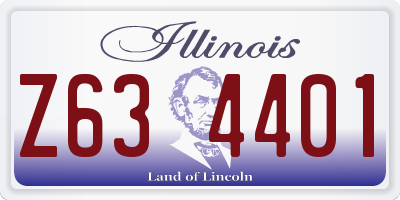 IL license plate Z634401
