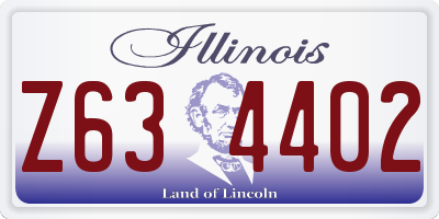 IL license plate Z634402
