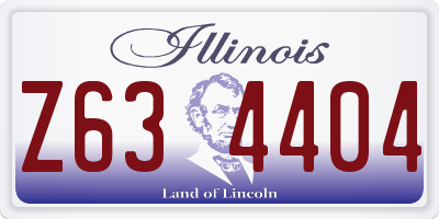 IL license plate Z634404
