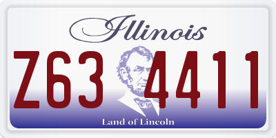 IL license plate Z634411
