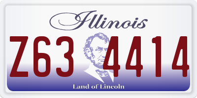IL license plate Z634414