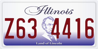 IL license plate Z634416