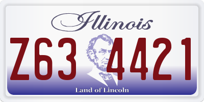 IL license plate Z634421