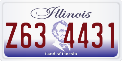 IL license plate Z634431