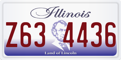 IL license plate Z634436