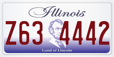 IL license plate Z634442